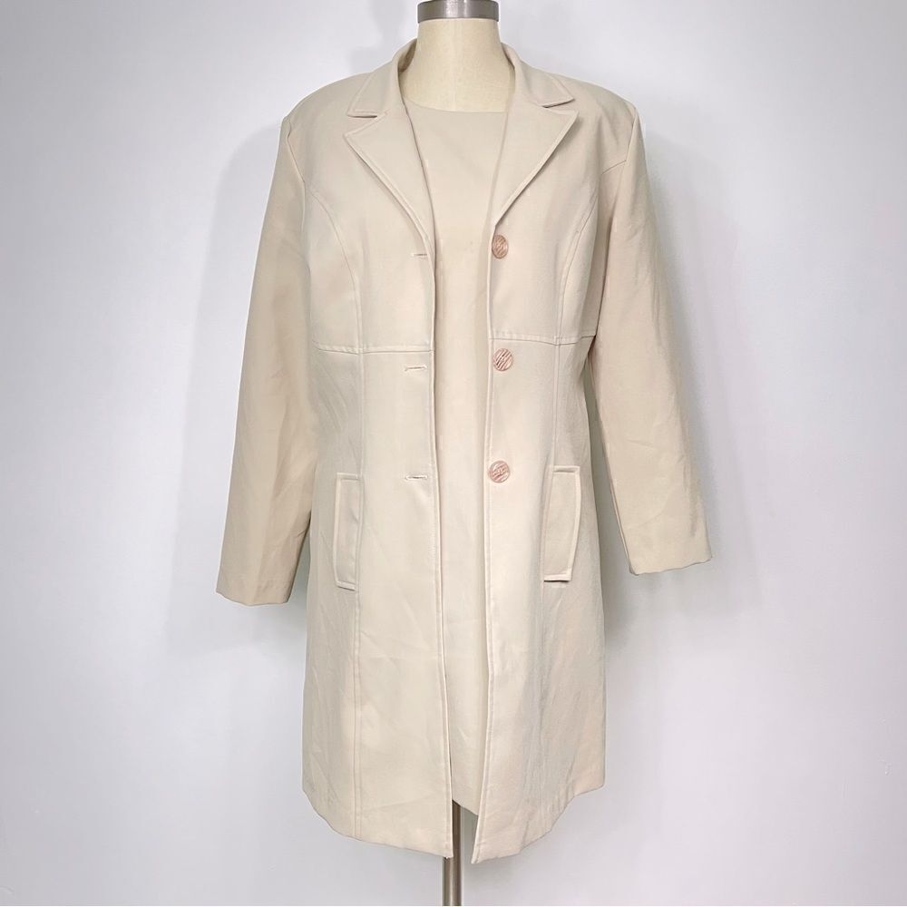 B’Yond | Dress Suit Set size 11-12 Cream sleeveless dress & jacket.